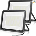 XYCN 2 pack 300W LED Flood Light(2000W Equivalent),Super Bright 42,500LM 5000K Daylight IP66 Waterproof Security Outdoor LED Arena Lights Commercial Lighting Floodlight for Backyard|Court|Stadium|Yard