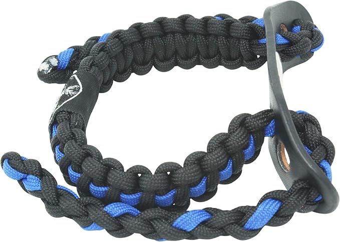 Bow Archery Wrist Sling 550 Paracord - Survival Hunting Shooting - 100% Full Grain Leather with Metal Grommet (Multiple Camo Options)