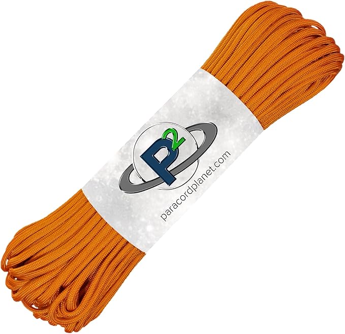 Paracord Planet Solid Color 550lb Paracord – 7 Strand Type III Nylon Cord for Indoor and Outdoor Tasks – Goldenrod (25 ft)