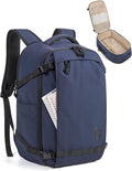 BAGSMART Travel Backpack for Women, 15.6 Inch Carry On Backpack Flight Approved, TSA Approved Personal Item Travel Bag, Water Resistant Weekender Bag Luggage Daypack, Dark Blue