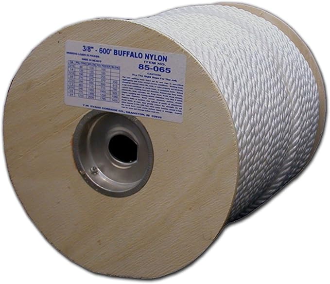 T.W Evans Cordage 85-083 3/4-Inch by 300-Feet Twisted Nylon Rope