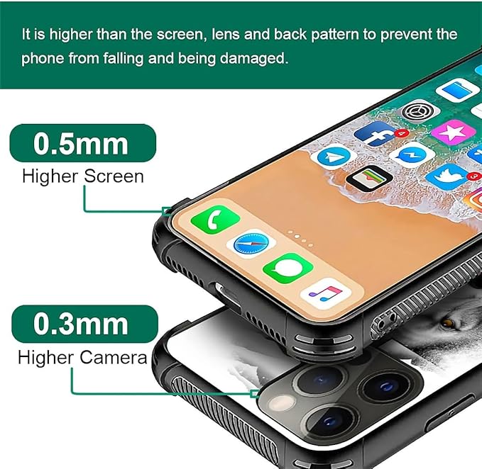 for iPhone 11 Pro Case, Lion Cross Jesus Christ Dove Pattern Made of Soft Silicone Hard Acrylic Shock Protection for iPhone 11 Pro