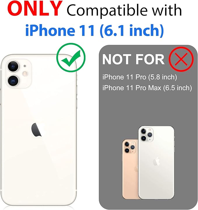 SPORTLINK Waterproof Case for iPhone 11, Full Body Heavy Duty Protection Full Sealed Cover Shockproof Dustproof Built-in Clear Screen Protector Rugged Case for iPhone 11 6.1 Inch Blue