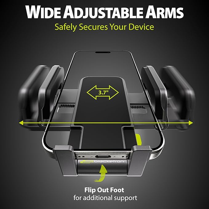 Bracketron TripGrip Series Cell Phone Mount Phone Holder for Car Dashboard Windshield Vent Expandable