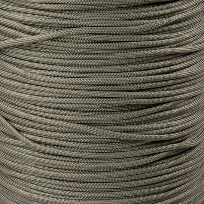 Paracord Planet Solid Color 550lb Paracord – 7 Strand Type III Nylon Cord for Indoor and Outdoor Tasks – Steel Gray (250 ft)