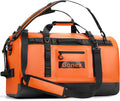 Gonex Waterproof Duffel Bag, 120L Heavy Duty Dry Duffle Bag with Reinforced Thickened Bottom, 3-in-1 Convertible Large Travel Backpack for Kayaking, Motorcycle, Camping & Boating, Orange