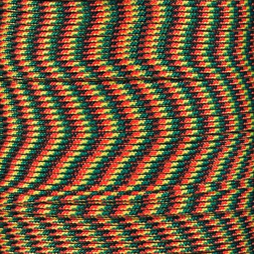 Paracord Planet 95lb Paracord – 1 Strand Type I Parachute Cord for Outdoors and DIY – Jamaican (100 ft)