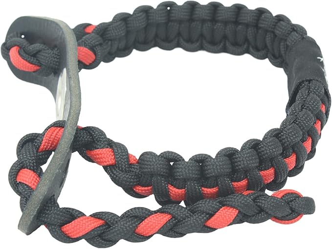 Realtree® Paracord Archery Bow Wrist Sling - 100% Full Grain Leather 550 Paracord
