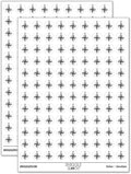 Compass Rose Nautical Star Navigation Map 200+ Round Stickers - Gloss Finish - 0.50" Size - White