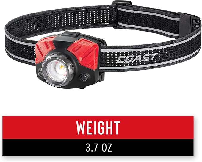 Coast® FL75 700 Lumen Dual Color Twist Focus™ LED Headlamp, Black