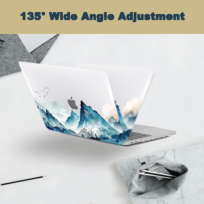 Protective Case for MacBook Pro 13 inch Retina 2015-2012 Release (Model A1502 A1425),13.3" Pretty Prints Hardshell Cover & Keyboard Cover for Laptop Pro 13.3",Mountain & Bird