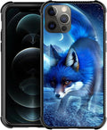 for iPhone 11 Pro Case, Snowy Mountain Fox Lake Pattern Graphic Design Girl Boy Soft Silicone Hard Acrylic Shock Protection for iPhone 11 Pro