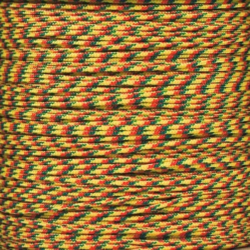 Paracord Planet 95lb Paracord – 1 Strand Type I Parachute Cord for Outdoors and DIY – Rasta (100 ft)