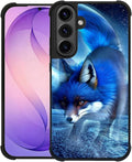 for Samsung Galaxy S26 Case,Graphic Design for Girl Boy Soft Silicone Hard Acrylic Shock Protection Designed for Samsung Galaxy S26 Snowy Mountain Fox Lake Pattern