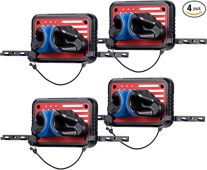 Ski Rack Wall Mount Ski & Snowboard Skateboard Wall Mount Fits Any Board holder Up to 25lbs Vertical Ski Storage Rack for Home & Garage Space-Saving Winter Gear Organizer 4Pack