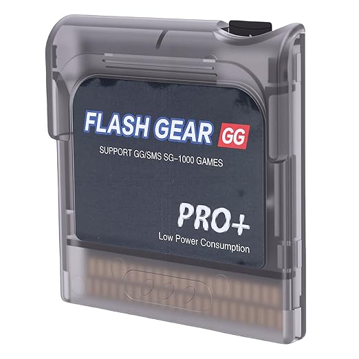LICAEVEY 600 in 1 Flash Memory Card 4GB Built in Game Cartridge for GG Game Gear Console Support for SMS SG Systems Save Data Storage Gold Plated Contacts