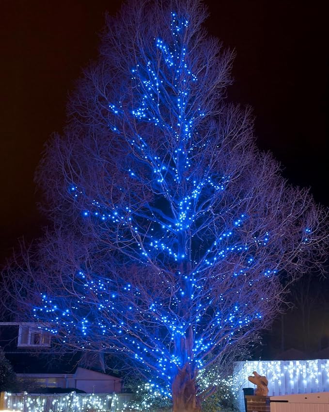 Selarlyt 2 Pack Solar Christmas Lights Outdoor, 72FT 200 LED Solar String Lights with 8 Lighting Modes, IP65 Waterproof Solar Lights Outdoor for Xmas Garden Party Tree Decor