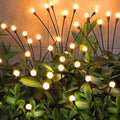 NBQQ Solar Garden Lights,Solar Firefly Lights,Solar Lights Outdoor Decorative,Sway by Wind, High Flexibility Iron Wire & Heavy Bulb Base,Yard Patio Pathway Lawn(Warm White, 8 Pack)