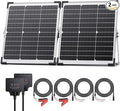 30W Smart Solar Battery Charger Maintainer, Callsun 2PCS 15W 12V Waterproof Solar Panel Trickle Charger for Car Battery, Motorcycle, Boat, Marine, RV, Dump Trailer, Tractor,Truck
