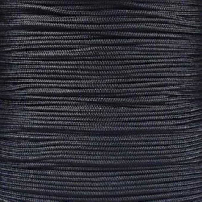 Paracord Planet 95lb Paracord – 1 Strand Type I Parachute Cord for Outdoors and DIY – Black (50 ft)