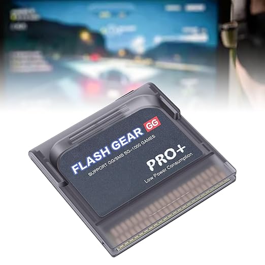 LICAEVEY 600 in 1 Flash Memory Card 4GB Built in Game Cartridge for GG Game Gear Console Support for SMS SG Systems Save Data Storage Gold Plated Contacts