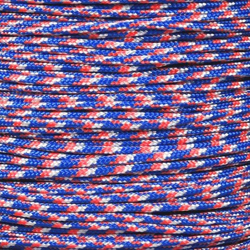 Paracord Planet 325 Paracord – 3 mm Type II Nylon Parachute Cord with 3 Inner Strands (USA Camo, 250 ft)