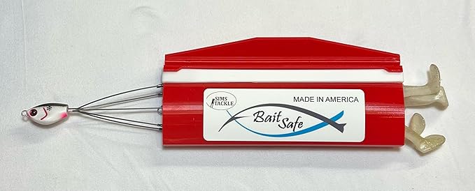 Bait Safe Lure cover/Protector, Patent Pending easy on/Off system, Saltwater Resistant Fishing Gear, Protects & Organizes Lures (Blue, Large)
