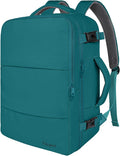 Taygeer Carry on Backpack for Men Women, Luggage Laptop Backpack for Airplane Travel with Water Bottle Pocket, 35L Water Resistant Gym Weekender Bag for College Gift, Peacock Blue