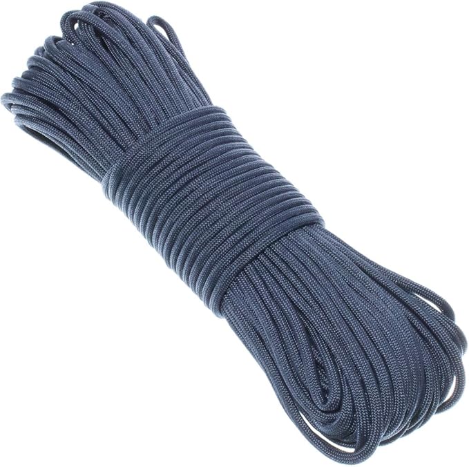 Paracord Planet Solid Color 550lb Paracord – 7 Strand Type III Nylon Cord for Indoor and Outdoor Tasks – FS Navy Blue (25 ft)