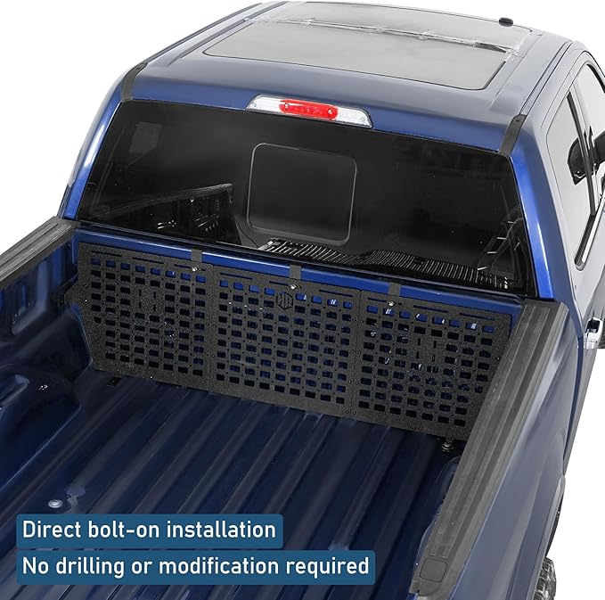 Hooke Road F150 Front Truck Bed MOLLE Panel System Cargo Rack for 2015-2026 Ford F-150 5.5FT Pickup, Modular Bed Storage for Gear Organization & Overlanding, No-Drill Bolt-On