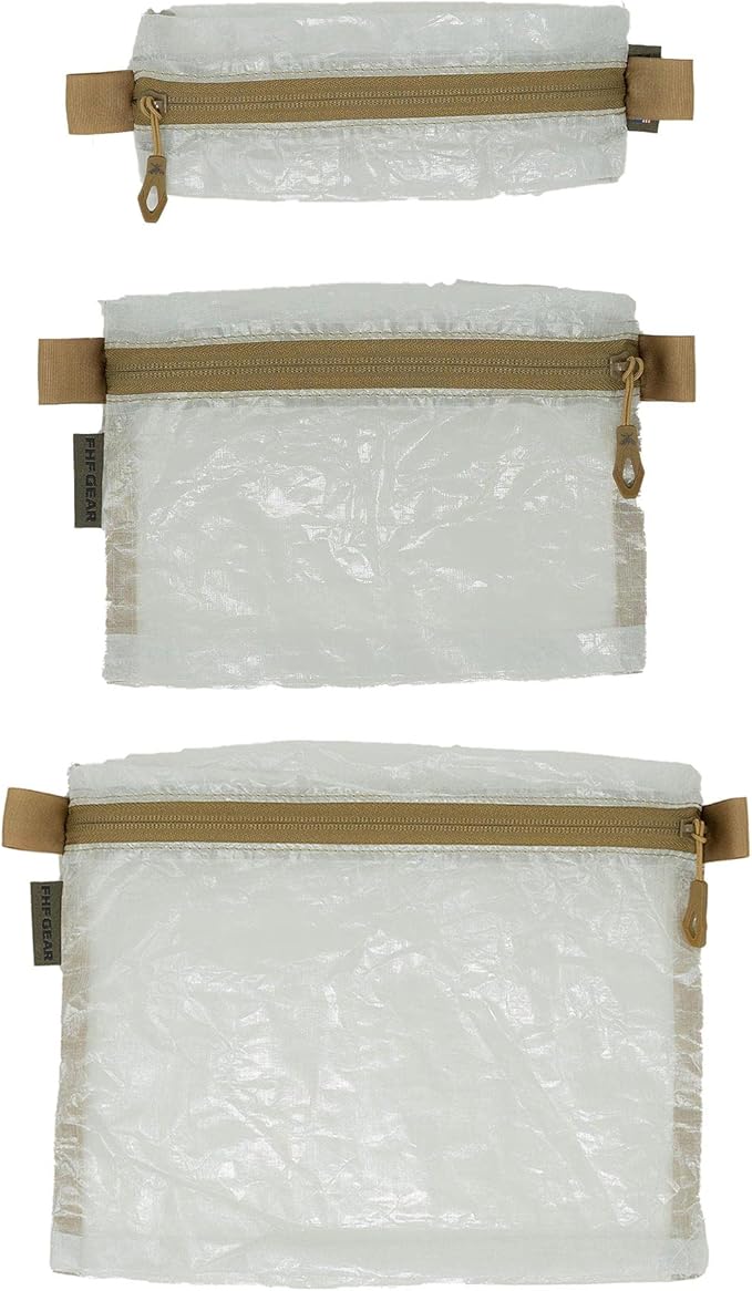 FHF Gear Ultralight Synergy Organizer Bags – Lightweight Hunting and Backpacking Storage System Made with Dyneema Composite Fabric, Medium
