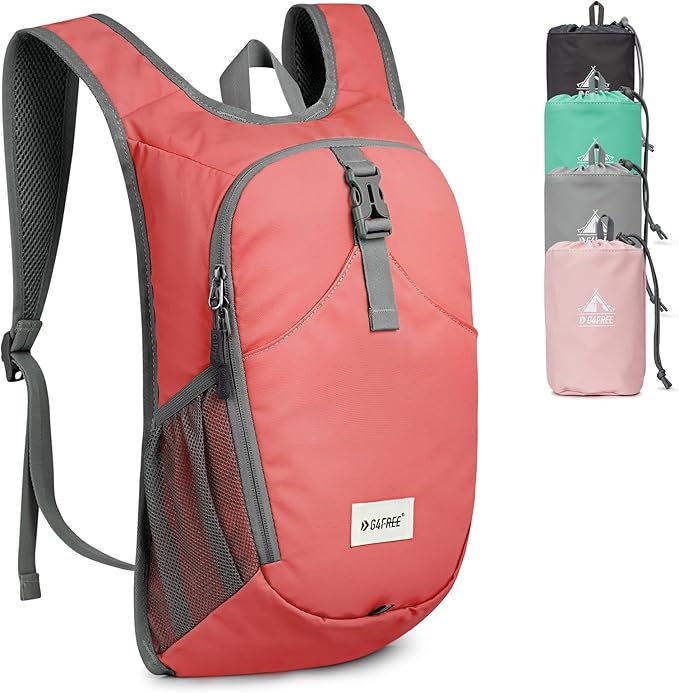 G4Free 10L Hiking Backpack, Lightweight Small Hiking Daypack Outdoor Travel Foldable Shoulder Bag