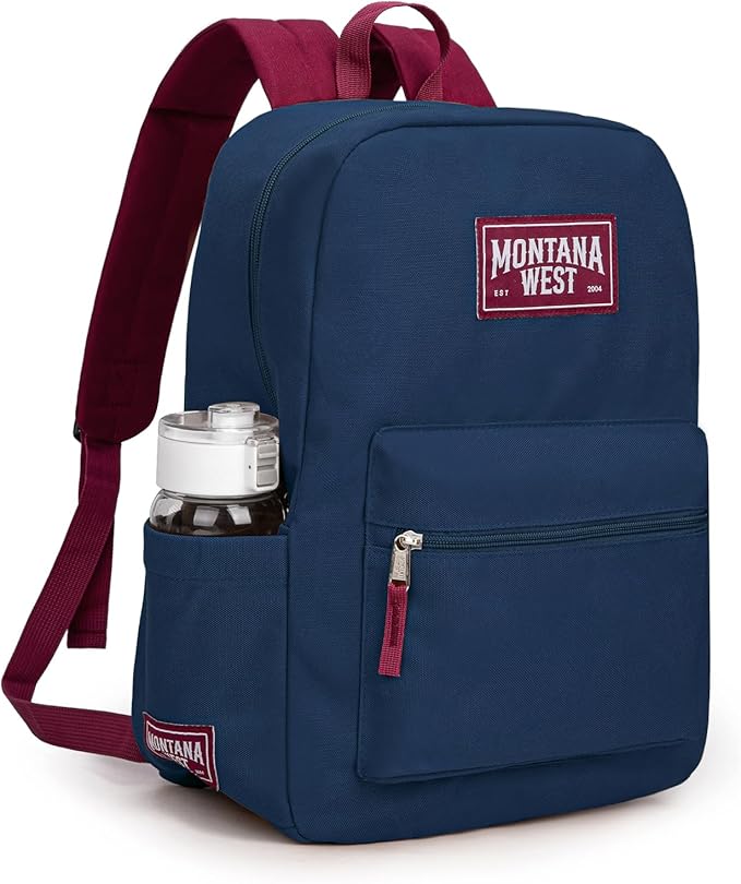 Montana West Backpack for Women Men 2 PCS Lightweight College Bookbags Casual Daypack Backpacks for Commute & Travel