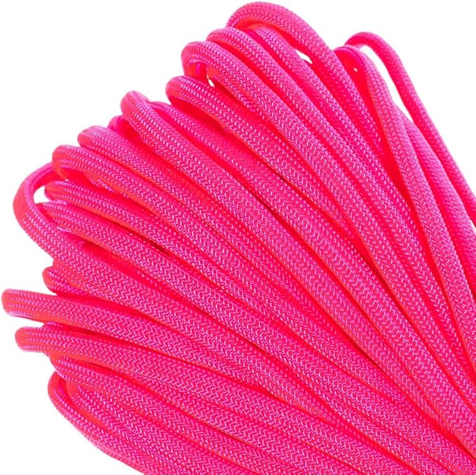 Paracord Planet 550lb Commercial Grade Paracord – 7 Strand Type III Nylon Parachute Cord Hanks for Hiking, Camping, and Fishing – 30+ Colors and Lengths of 50' and 100'