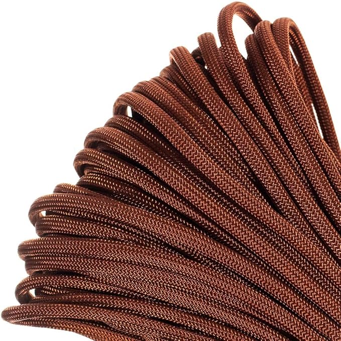 Paracord Planet 550lb Commercial Grade Paracord – 7 Strand Type III Nylon Parachute Cord Hanks for Hiking, Camping, and Fishing – 30+ Colors and Lengths of 50' and 100'