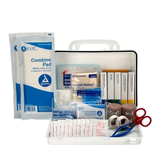 First Aid Only 5217 25-Person Weatherproof Plastic Forestry Loggers First Aid Kit, 66 Pieces