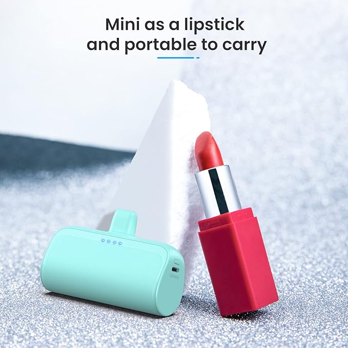 Mini Portable Charger Power Bank for iPhone,5200mAh Portable Phone Charger, Ultra-Compact PD Fast Charging Battery Pack Compatible with iPhone 14/14 Plus/Pro Max/13/12/12 Mini/11/XS/XR/X/8/7/6/6s