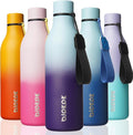 BJPKPK Insulated Water Bottles, 25 oz Stainless Steel Metal Water Bottle with Strap, BPA Free Leak Proof Jugs, Mugs, Flasks, Reusable Thermal Flasks for Sports & Travel, Ocean Dream