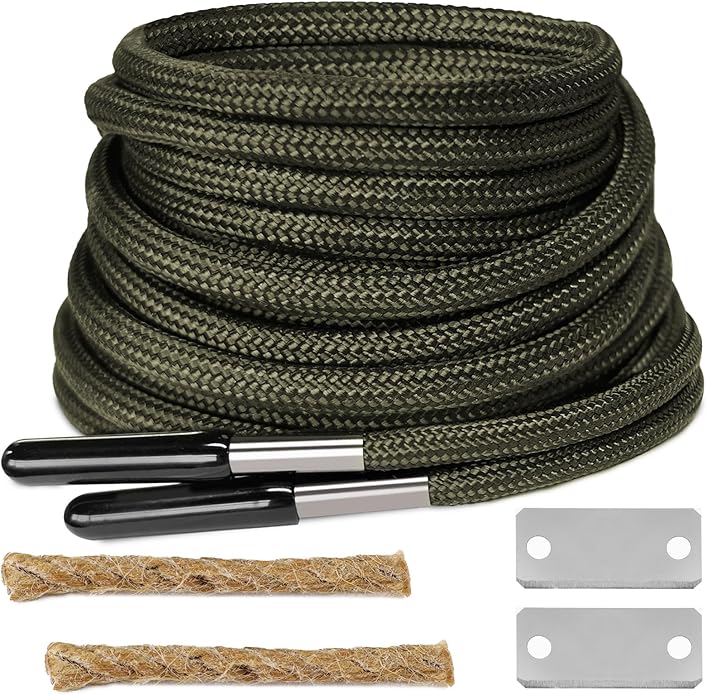 UamGlsob Paracord Survival Shoelaces with Magnesium Fire Starter - Emergency Fire Making Laces for Hiking,Backpacking,Camping