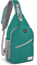 ZOMAKE Sling Bag,Small Crossbody Sling Backpack,Water Resistant Shoulder Daypack for Travel,Anti Thief Chest Bag for Hiking(Army Green(New))
