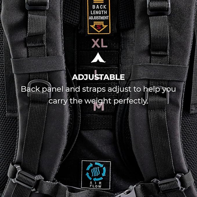 Teton 85L Explorer Internal Frame Backpack for Hiking, Camping, Backpacking, Rain Cover Included, Black
