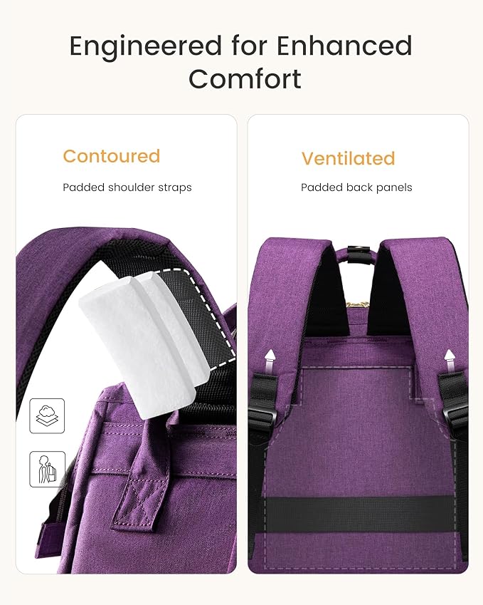 LOVEVOOK Laptop Backpack for Women with Giant Tumbler Holder Pocket,18 inch Waterproof Travel Backpack Purse Computer Laptop Bag,Professional Work College Nurse Teacher Backpack Travel Bag,Bean Green