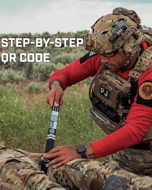 Snakestaff Systems Tourniquet - ETQ Gen 2 Made in The USA | EDC Gear for Trauma Kits, Tourniquet Kits, and Medical Emergency Bags | Gray (1 Inch)