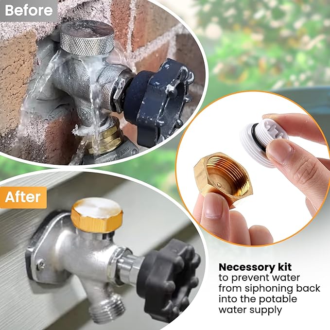 1 Pack Anti Siphon Valve Repair Kit, Vacuum Breaker Fix Set Compatible with Legend Valve LEG-108-903 T550 T550A, Frost Free Faucet Repair Kit for Outside Faucet Fix