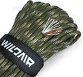WILDAIR Paracord Survival Paracord Parachute Fire Cord Survival Ropes 4-in-1 U.S. Military Type III with Integrated Fishing Line Fire-Starter Tinder