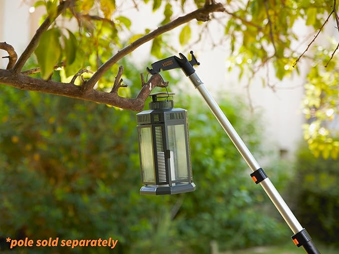EXTEND-A-REACH Christmas Light Hanger Tool Attachment (Attachment Only) // Christmas Light Installation, String Lights, Birdfeeders // Twist-On Utility Hook Fits Standard ¾ Acme Threaded Pole