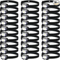 Macarrie 30 Pack LED Headlamps IPX4 Waterproof 3 Modes Headlamp Flashlight Bright Head Lights Camping Accessories for Adults Kids Hiking, Running, Repairing, Batteries Not Included (Black)