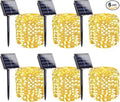 6-Pack Solar String Lights Outdoor, Extra-Long 600LED Solar Fairy Lights Waterproof, Solar Powered Twinkle Lights Copper Wire 8 Modes Solar Lights for Xmas Tree Garden Party Wedding (Warm White)