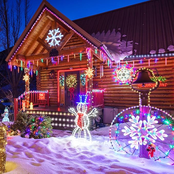 Nazuwke 164Ft Rope Lights Outdoor, 500 LEDs 18 Colors Changing String Lights Plug in with Remote, IP68 Waterproof Twinkle Fairy Light Rope Lighting Indoor for Bedroom Patio Christmas Halloween Decor