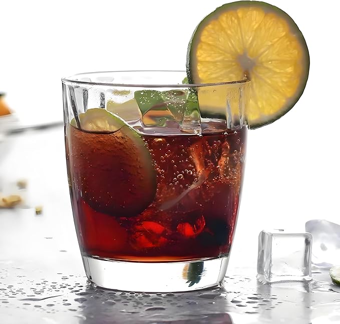 10 Oz Unbreakable Tritan Drinking Glasses Shatterproof Acrylic Glasses Drinkware BPA Free Hard Plastic Cups Reusable Kitchen Water Glasses Drinking Set of 6 (Clear)